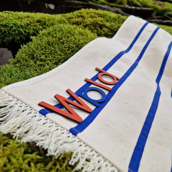 Montessori-Leseteppich für Holzbuchstaben (55 × 85 cm)